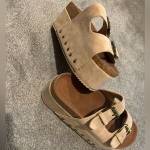 Suede Platform Wedges